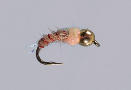 Lund's Pink Squirrel - Fly and pic by Brian Slominski, Lund's Fly Shop