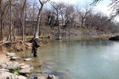 streamer fishing the guad